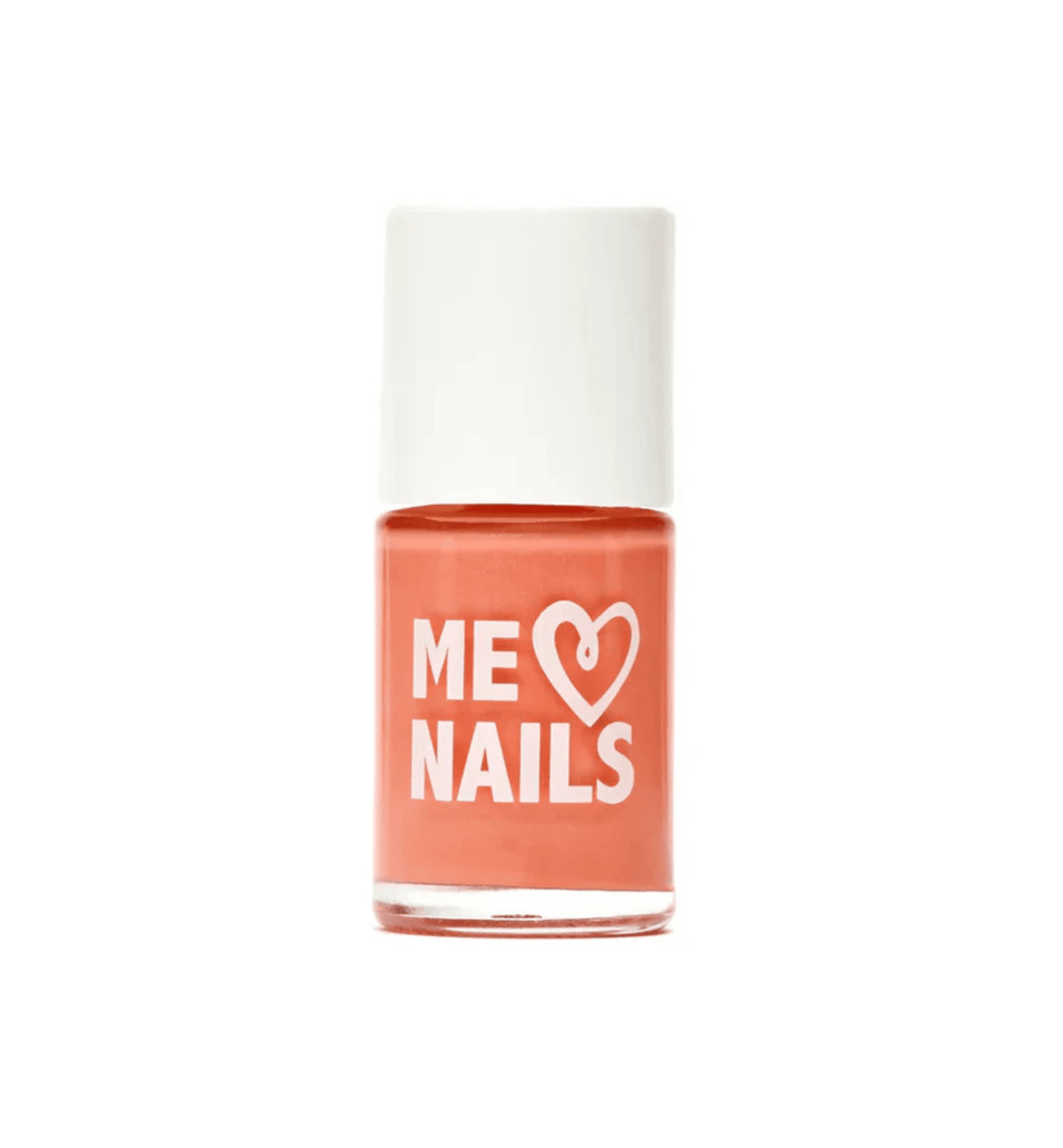 A close-up of the Crisp Cantaloupe Nail Polish from the ME Nails Collection.