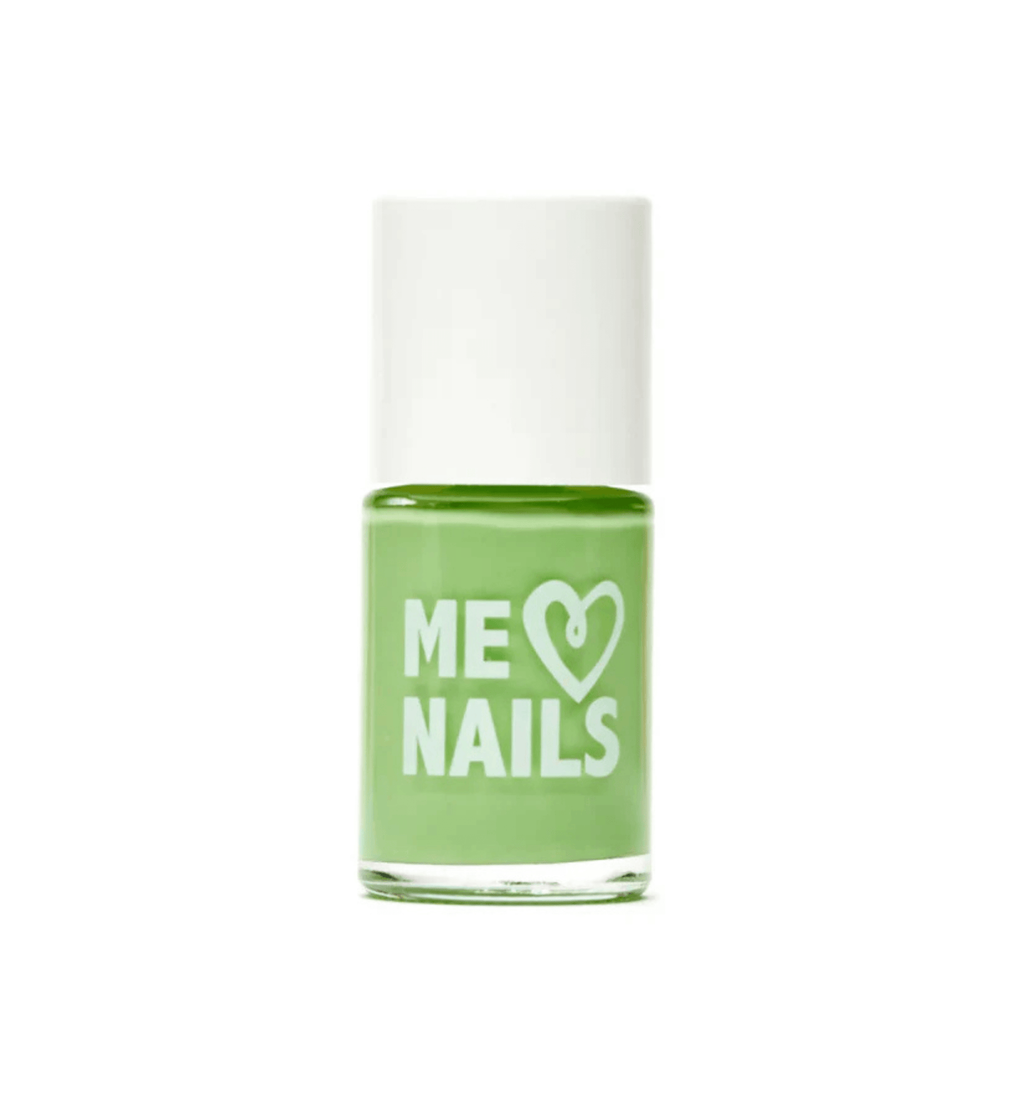 A close-up of the Key Lime Cream Nail Polish from the ME Nails Collection.